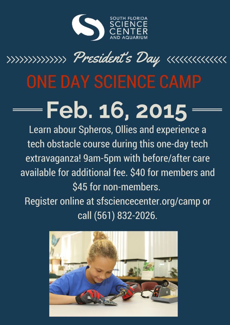 February, 2015 – Science Center’s One Day Camp