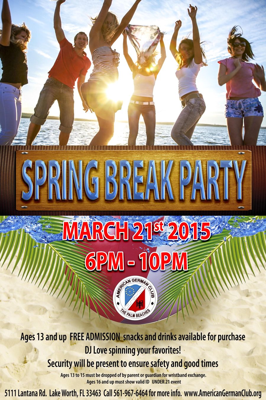 March, 2015 – Spring Break Dance Party for Teens