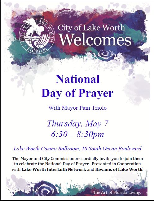 May, 2015 – National Day of Prayer on May 7th
