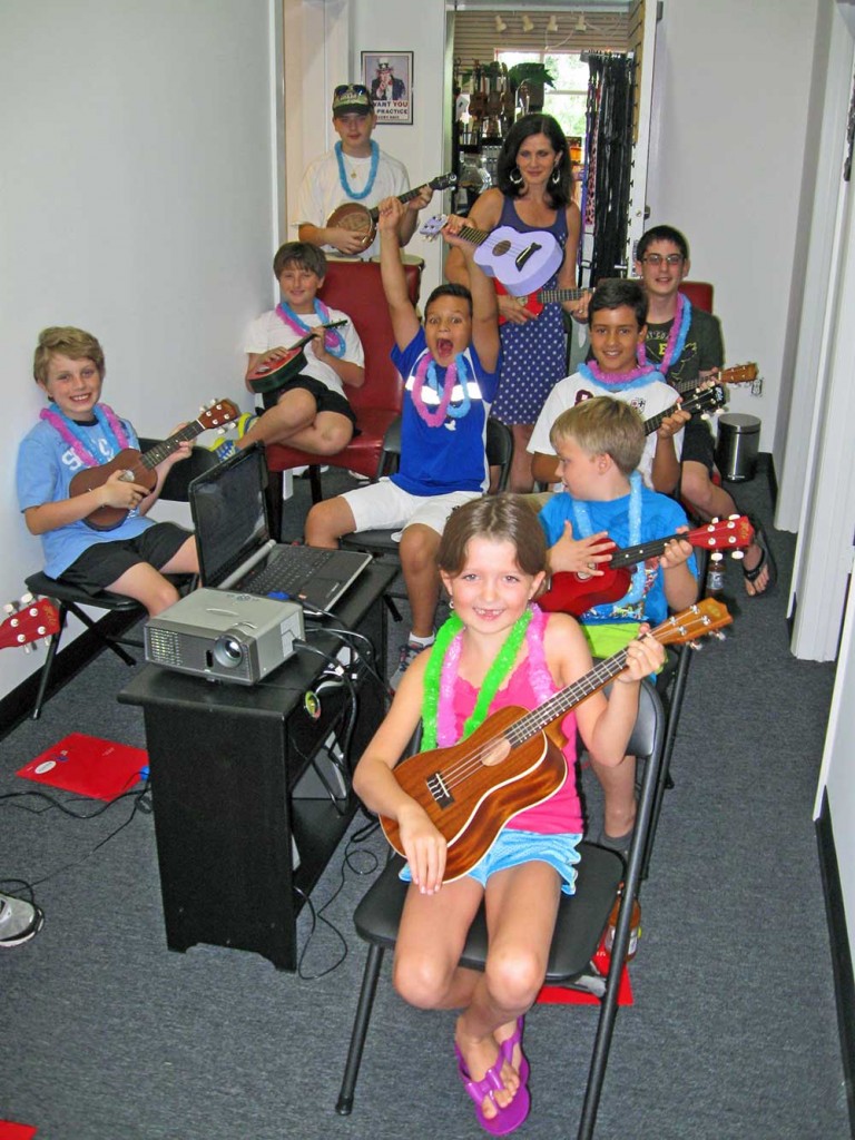 Fun at Village Music Camp, where kids learn two new instruments (and the history of that instrument) per day