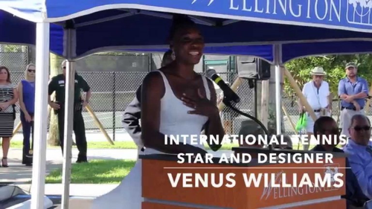 June, 2015 – New Wellington Tennis Center with Venus Williams