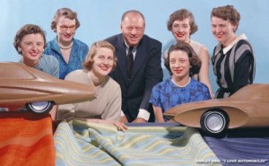 The "Damsels of Design," hired by Harley J. Earl in 1955 at GM.