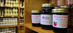 Homemade jams and jellies at Altapass Orchards
