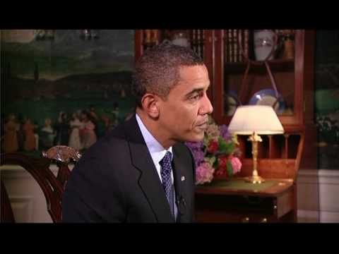 August, 2009 – Young Reporter Damon Weaver Interviews Obama