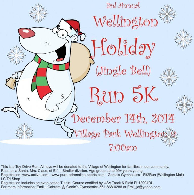 December, 2014 – Wellington’s Jingle Bell 5K