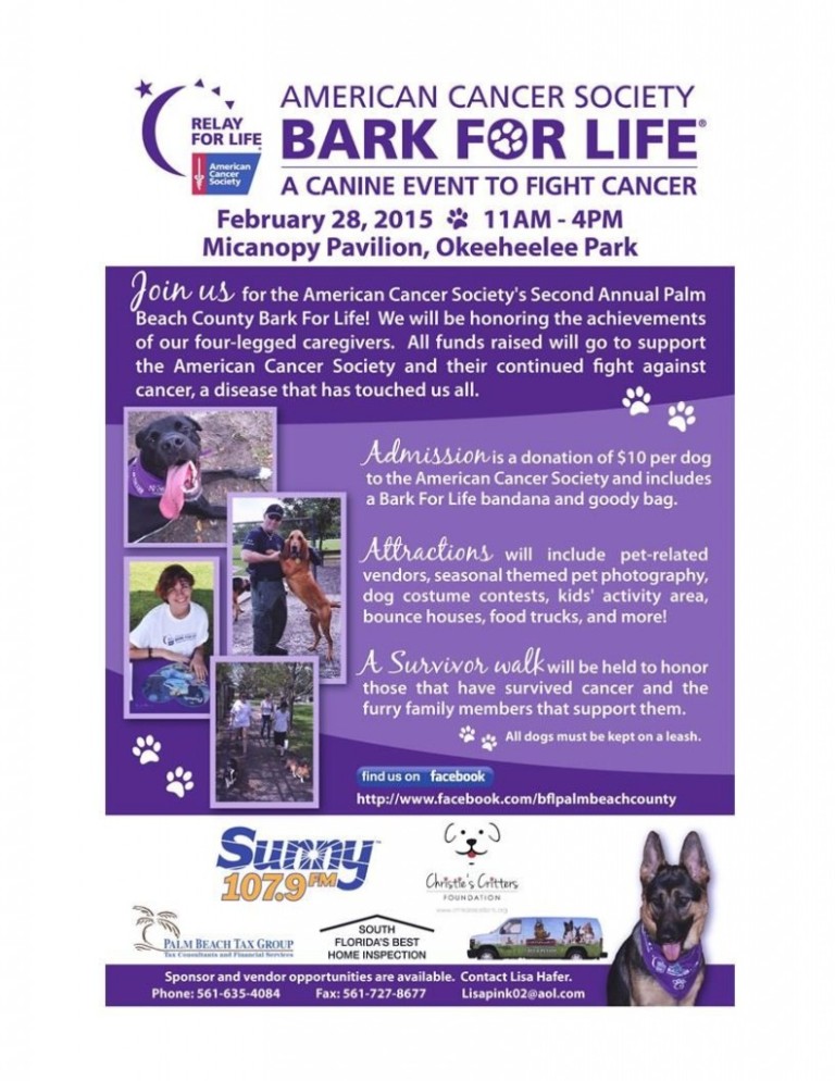 February, 2015 – Bark for Life