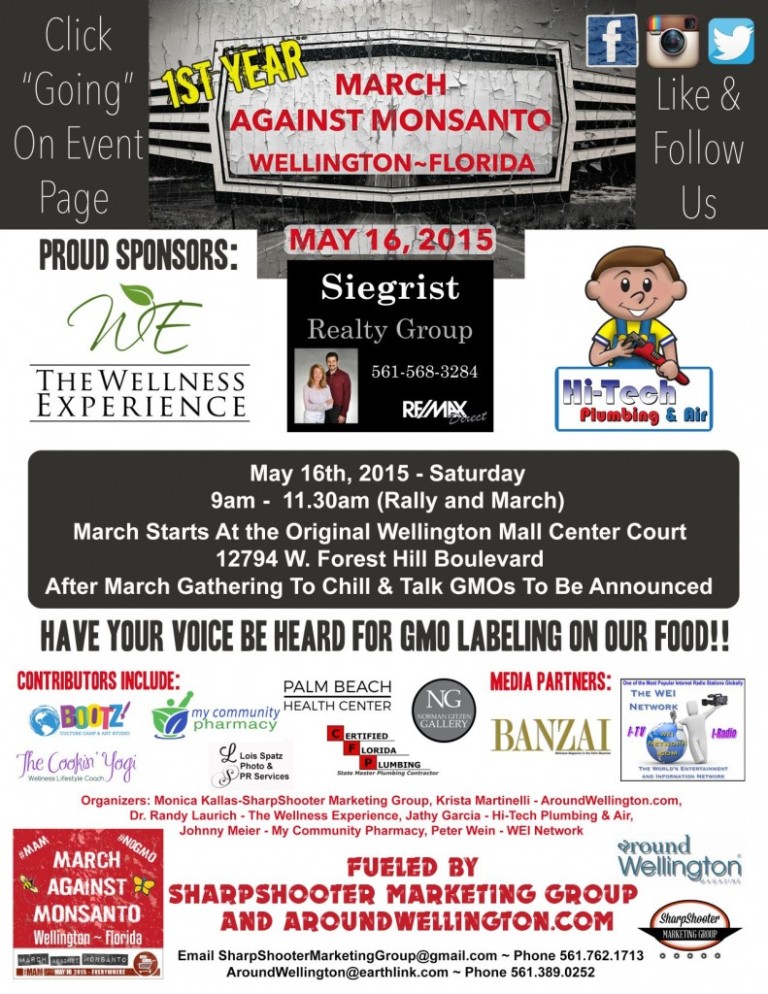 May, 2015 – March Against Monsanto flyer