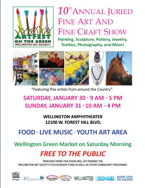 January, 2016 – W.A.S. Art Fest on the Green