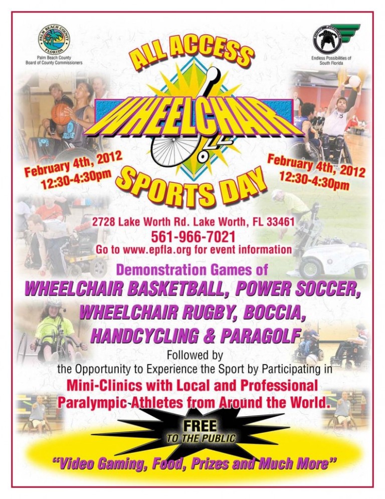 January, 2012 – All Access Wheelchair Sports Day in Lake Worth