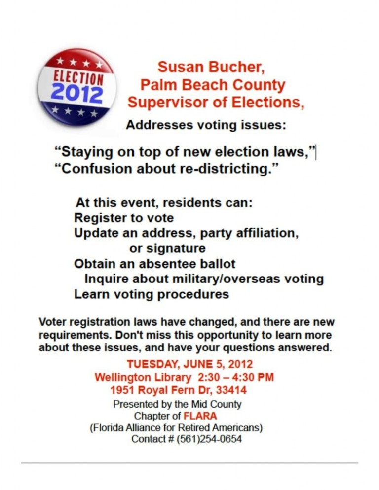 May, 2012 – Susan Bucher on the 2012 Election