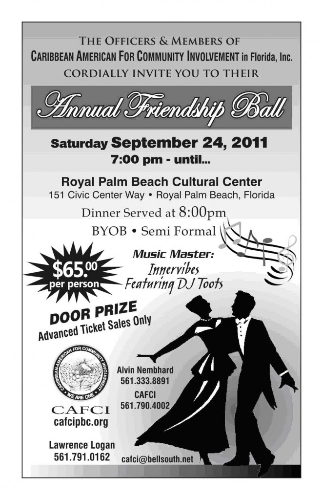 September, 2011 – CAFCI Annual Friendship Ball