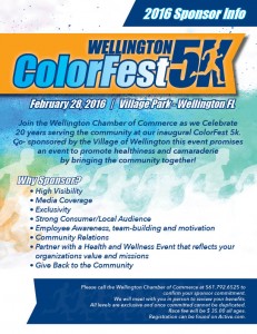 February, 2016- Wellington ColorFest 5K