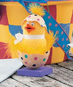 April, 2010 – Easter Craft – Chicks-in-the-Shell
