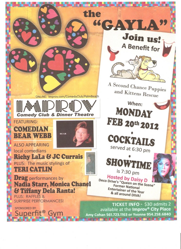 January, 2012 – Gayla Fundraising Event at IMPROV