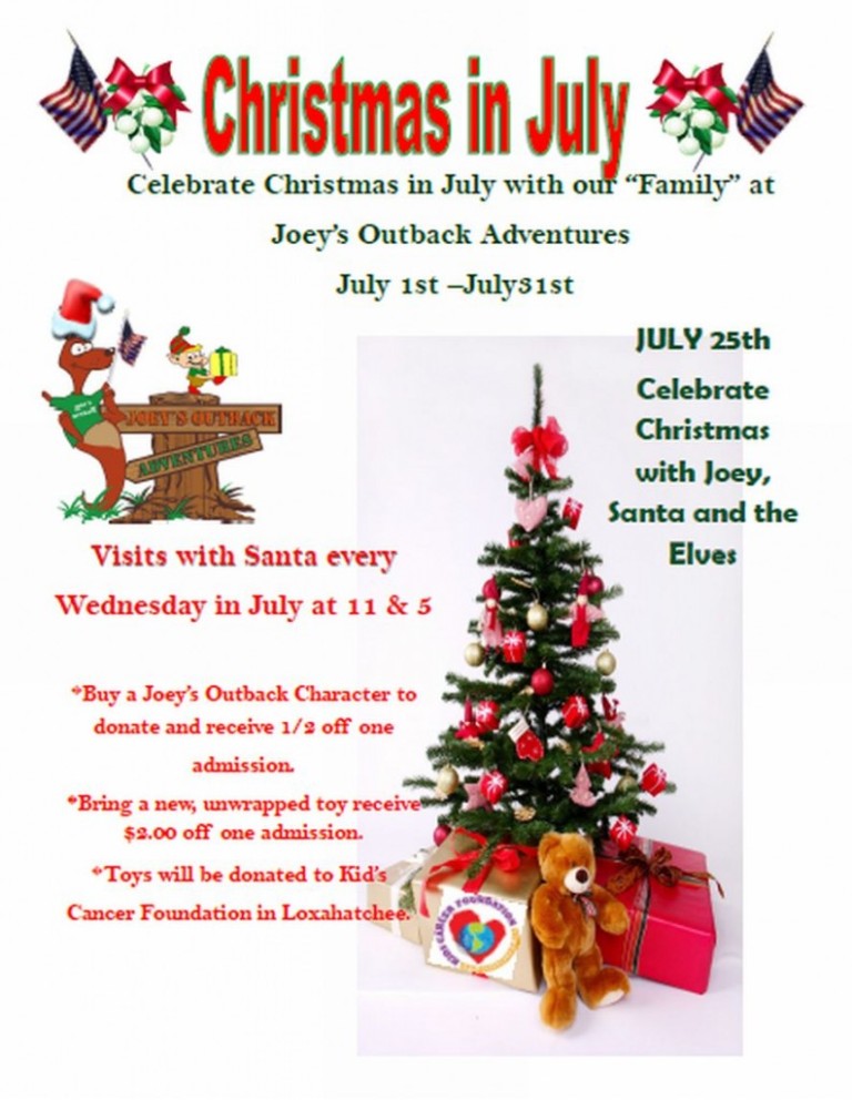 July, 2012 – Christmas in July at Joey’s