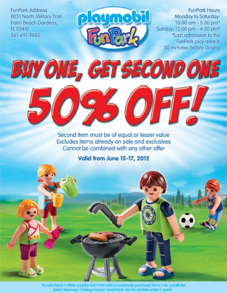 June, 2012 – Father’s Day Weekend Sale at Playmobil