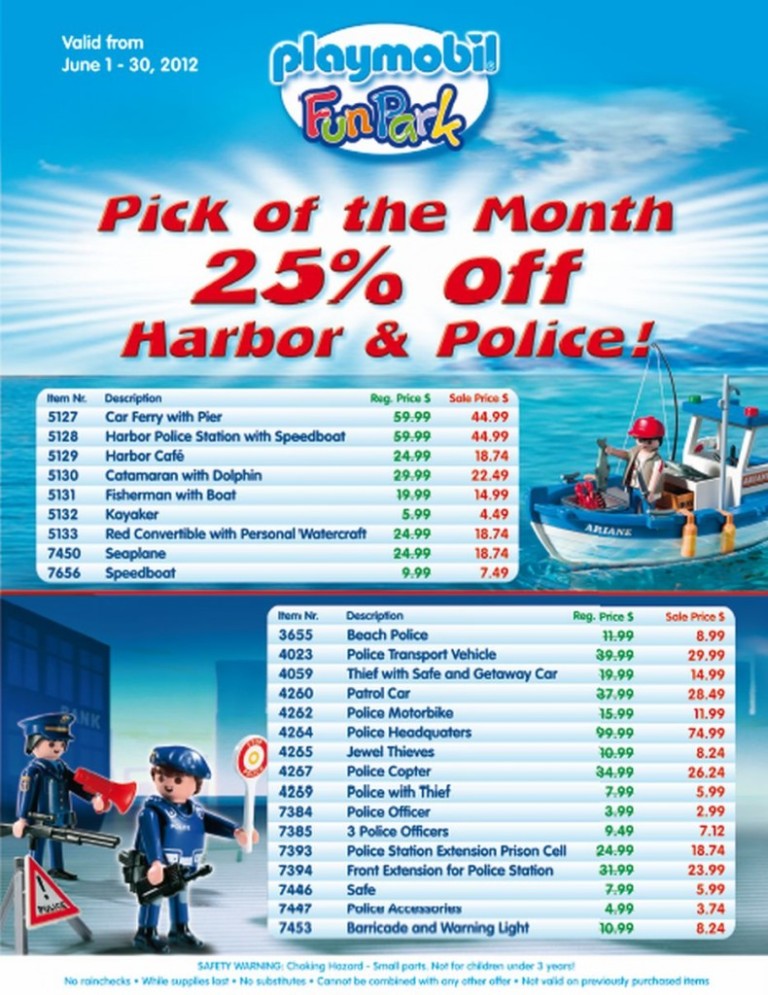 June, 2012 – Playmobil FunPark Pick of the Month