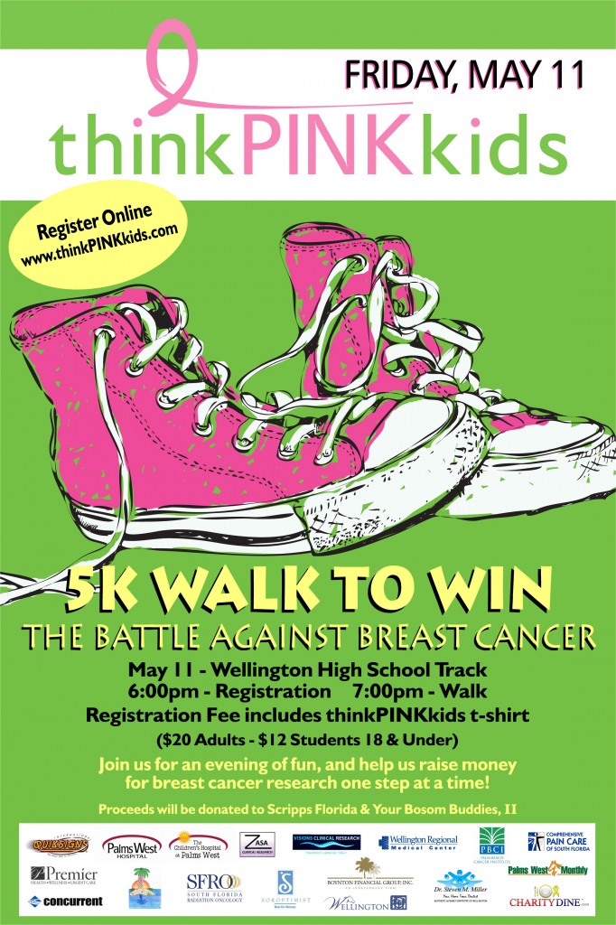 May, 2012 – thinkPINKkids 5K Walk to Win the Battle Against Breast Cancer