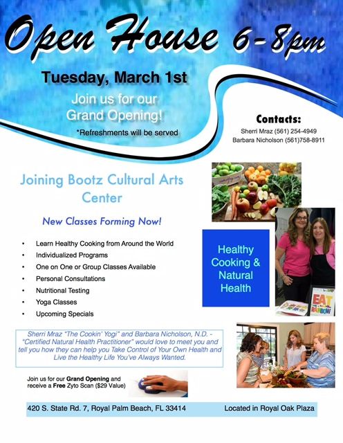 Open House on March 1st at Bootz Cultural Arts Center