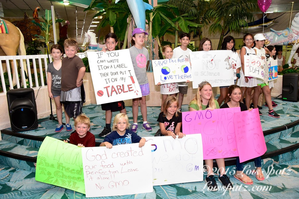 Children having their say at the 1st annual Wellington March Against Monsanto, which was held in May of 2015.