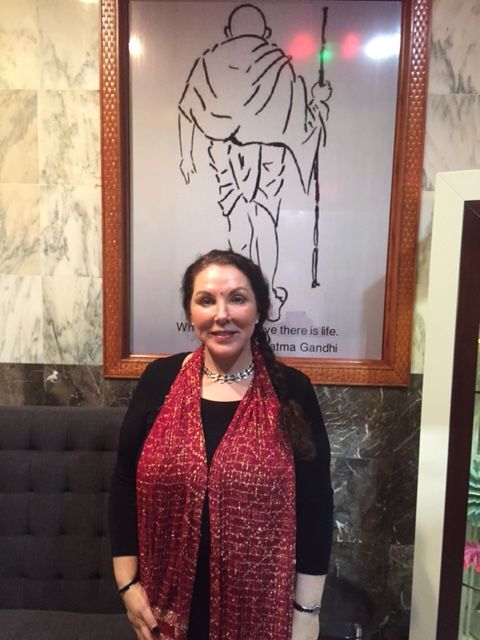 Sherry, a co-owner of Gandhi's restaurant, in the Marketplace at Wycliffe. THANKS to Gandhi's, one of our new advertisers, a restaurant offering the best in Indian food and elegant, friendly service. 