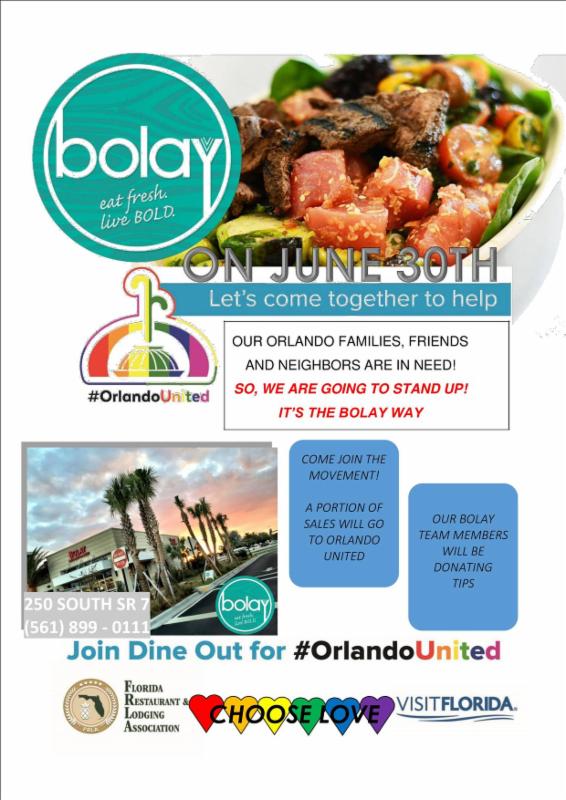 Bolay Fundraiser for Orlando