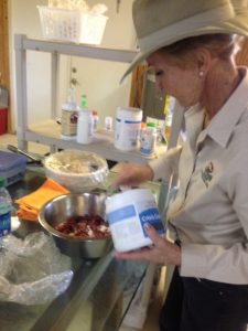 Judy in the kitchen