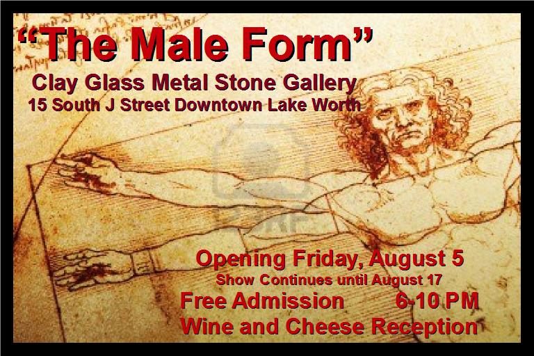 Flamingo Clay Studio Clay Glass Metal Stone Gallery Presents “The Male Form”