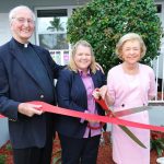Fr. Seamus Murtagh, Hon. Lesly Smith and Danielle Hickox Moore