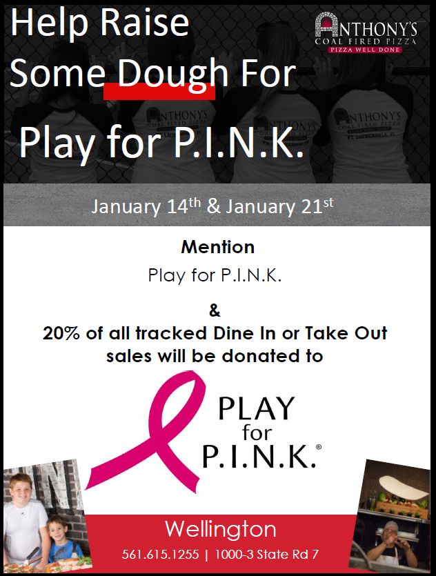 Play for P.I.N.K. on Jan. 14 & 21, 2019