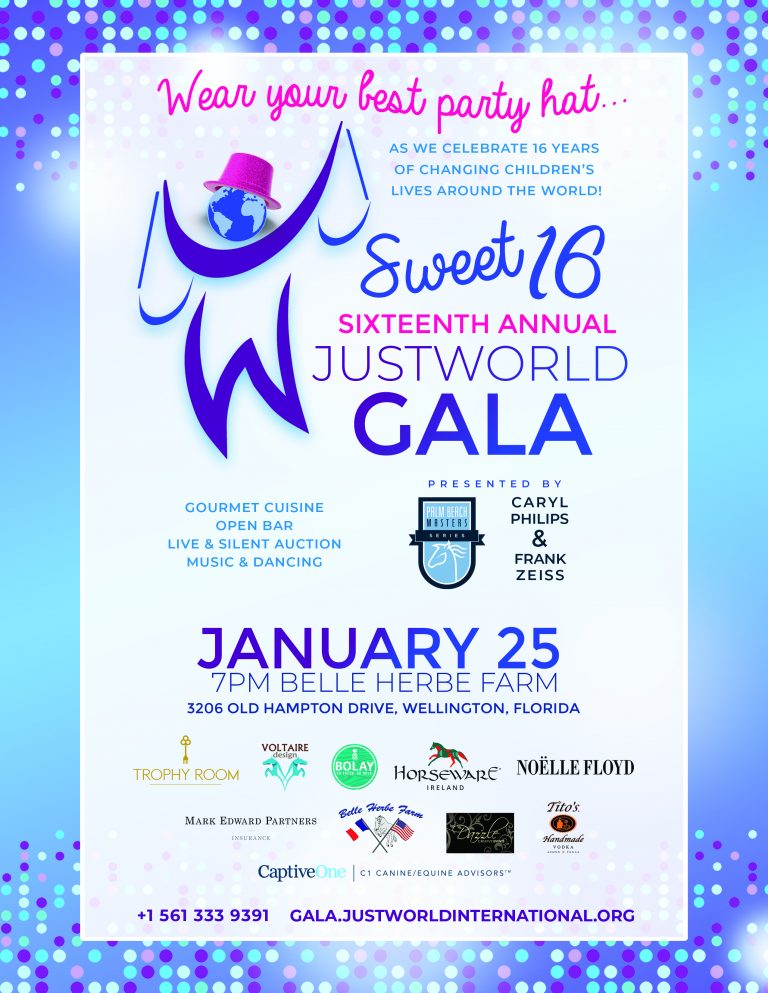 JustWorld’s “Sweet 16” Celebration