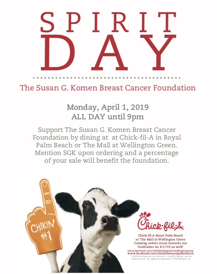 Susan G. Komen Florida Teams Up with Chick-fil-A to Fight Breast Cancer