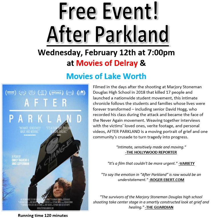 Free Event – After Parkland