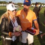 C.V. Whitney Cup MVP 9-goaler Francisco Elizalde of Las Monjitas, on the right
