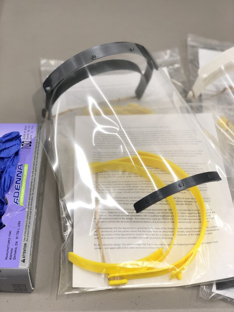 Science Center 3D Prints PPE, Donates to First Responders & Medical Staff