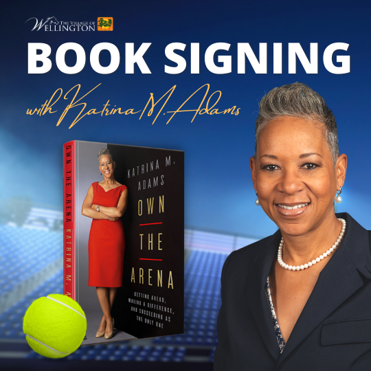 Wellington Tennis Center to host Book Signing Event with Katrina Adams