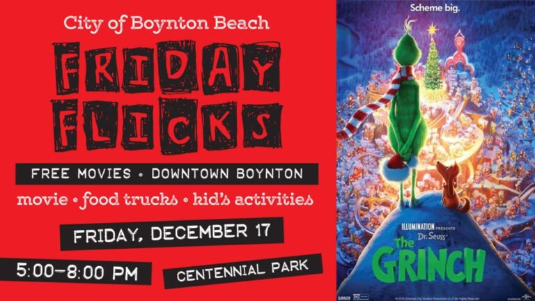 Celebrate with the Grinch in Downtown Boynton Beach