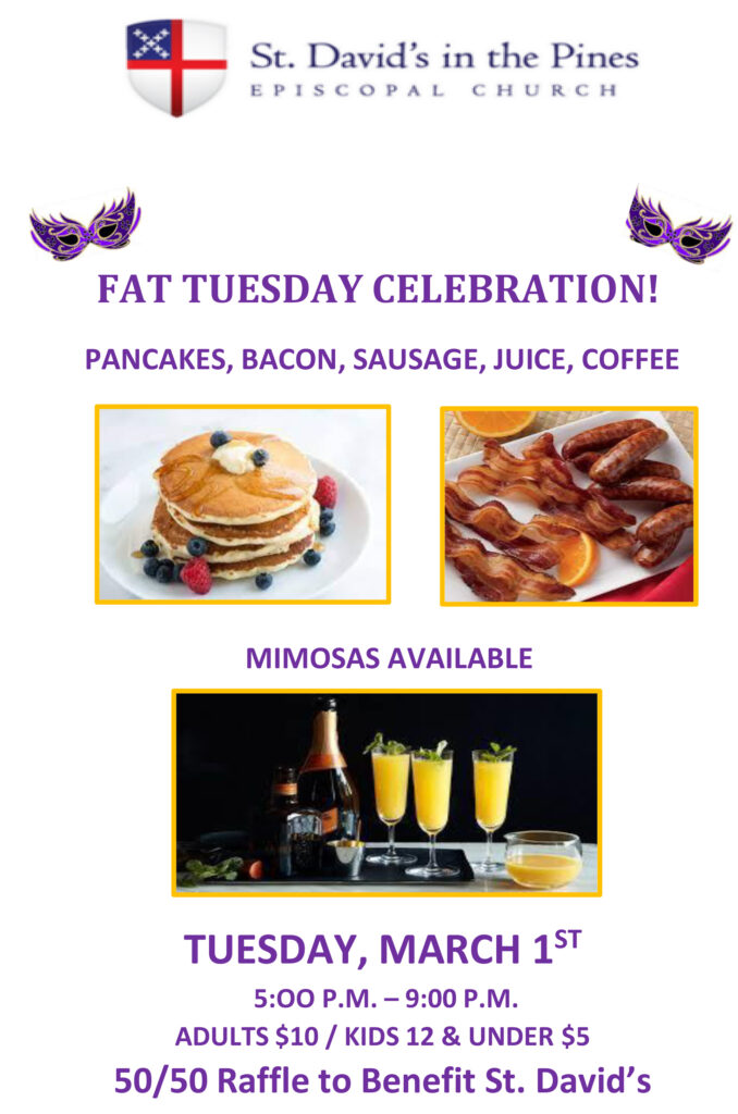 Fat Tuesday Celebration at St. David’s in the Pines