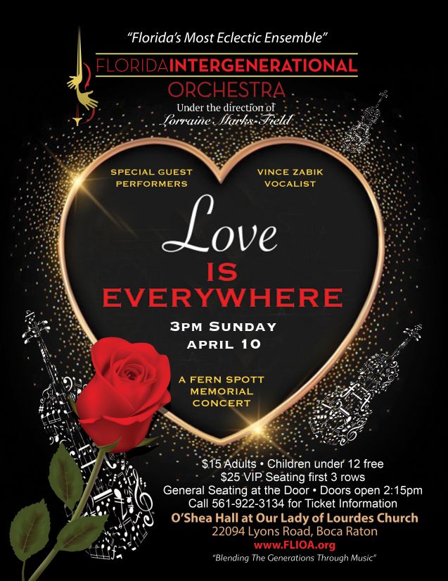Florida Intergenerational Orchestra Presents “LOVE is Everywhere” Concert