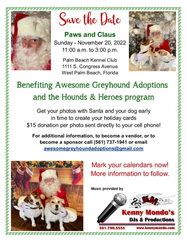 Save the Date for Paws & Claus, Nov. 20th
