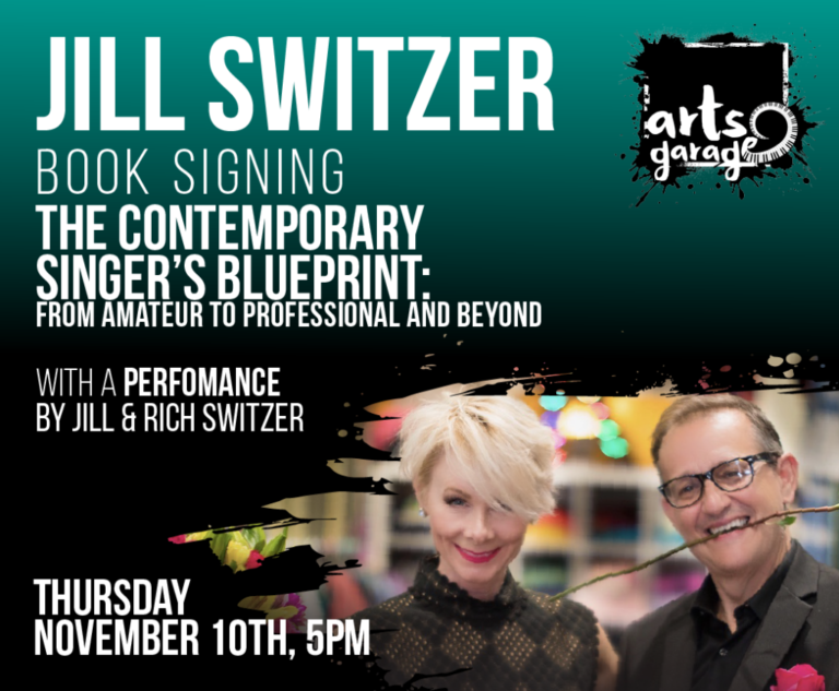 ARTS GARAGE to Host Book Signing & Discussion with Singer JILL SWITZER, November 10