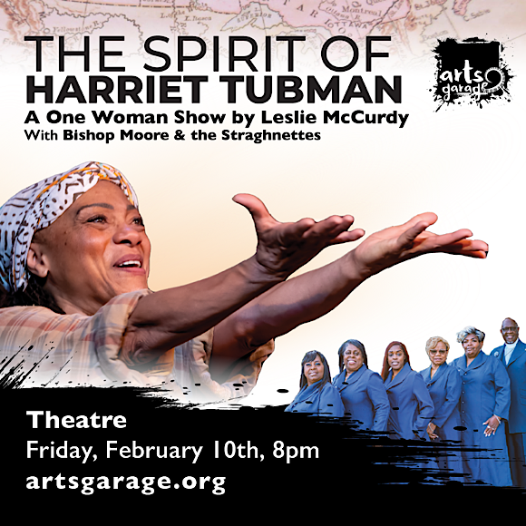 ARTS GARAGE in Delray Beach to Present THE SPIRIT OF HARRIET TUBMAN – February 10