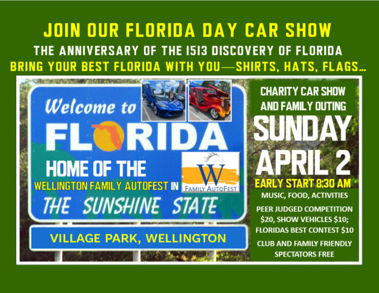 Wellington Family AutoFest on Florida Day, April 2
