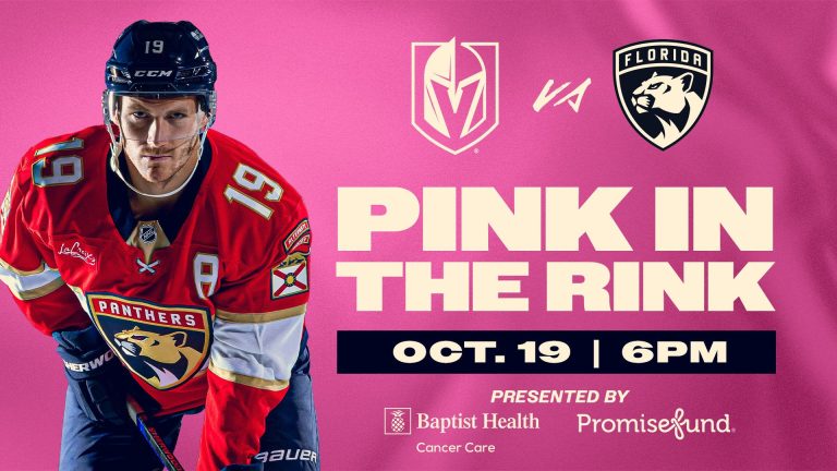 PROMISE FUND PARTNERS WITH STANLEY CUP CHAMPIONS, THE FLORIDA PANTHERS, FOR 3RD ANNUAL ‘PINK IN THE RINK’ BREAST CANCER AWARENESS NIGHT