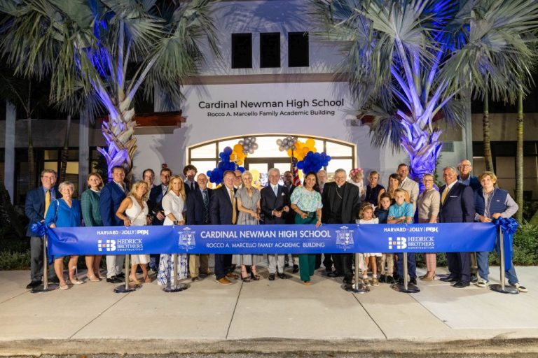 CARDINAL NEWMAN HIGH SCHOOL CELEBRATES THE NEW ROCCO A. MARCELLO FAMILY ACADEMIC BUILDING WITH A RIBBON-CUTTING RECEPTION