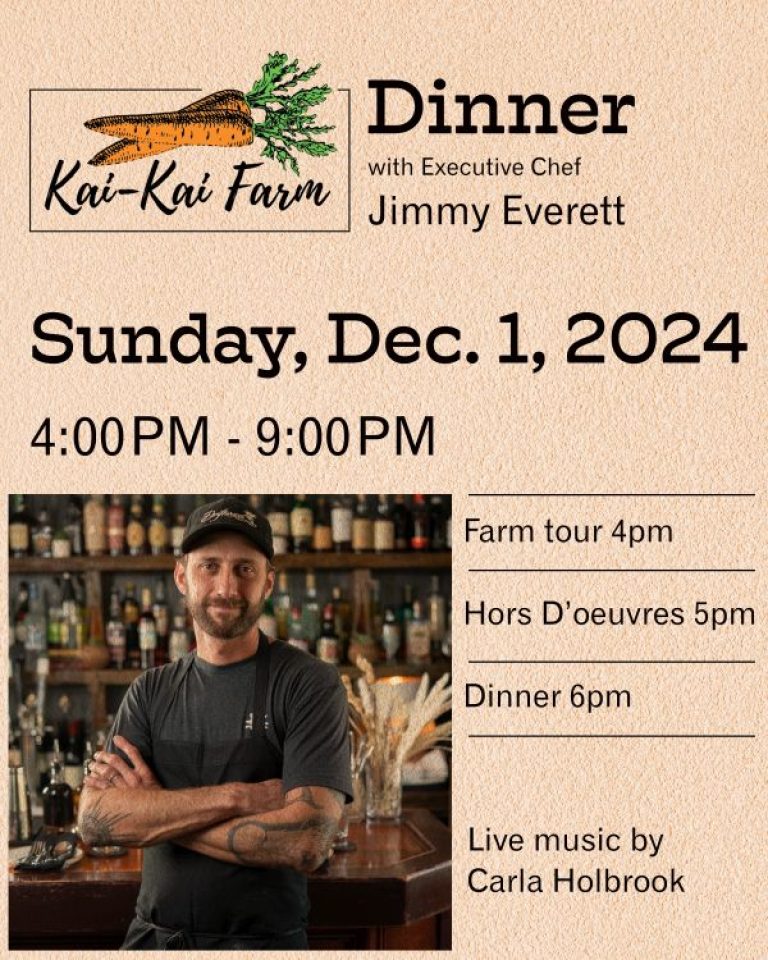 Farm-to-Table Dinner at Kai-Kai Farm with Chef Jimmy Everett