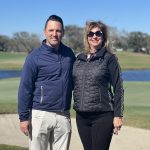 Chairs of the 8th Annual Charity Golf Tournament Corey Brown and Suzanne Mott Dansby