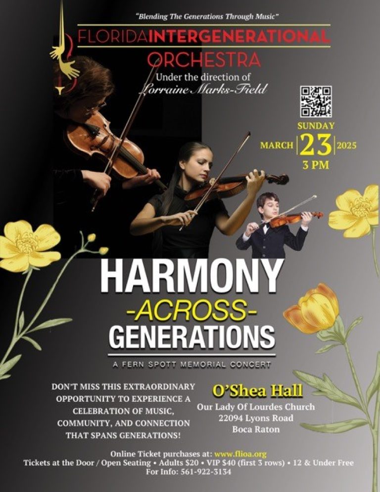 Florida Intergenerational Orchestra Presents “Harmony Across Generations” Performance