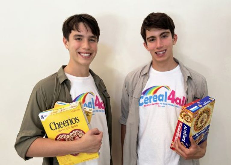 Boca Teen Twins to Collect Thousands of Pounds of Cereal for Boca Helping Hands During Annual Cereal Drive