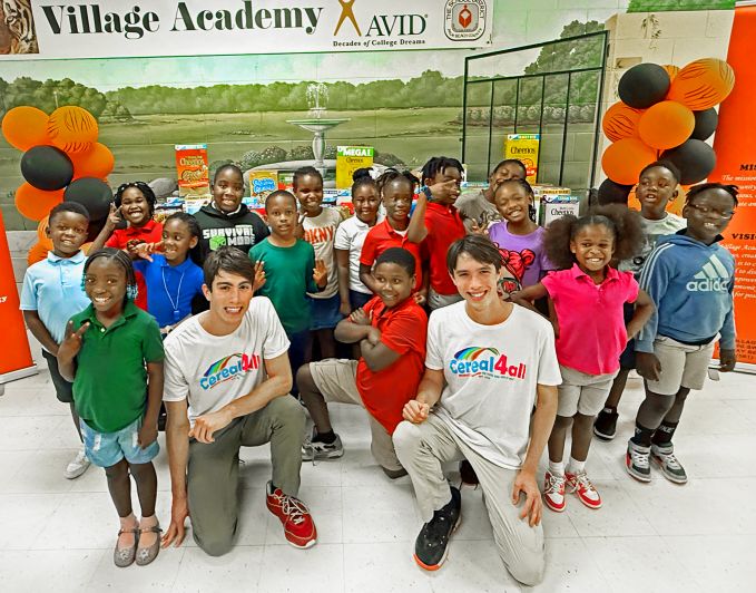 Boca Teen Twins Collected More Than 10,000 Pounds of Cereal for